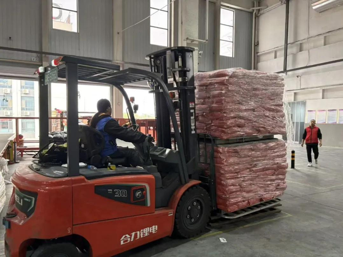 南和区河北润沃智慧物流（邢台）产业园义楠供应链仓库。受访单位提供