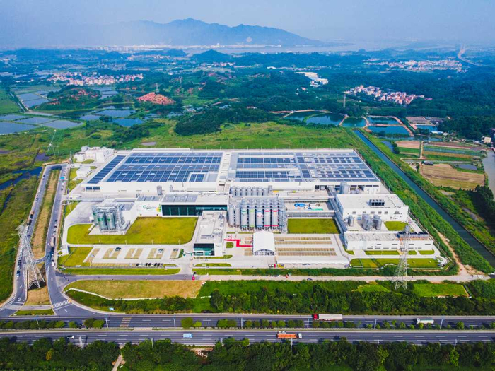 位于水都基地的嘉士伯佛山三水生产基地。