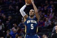 打开心了！德章泰·穆雷20中12砍下27分5板6助 挑衅三分吃T