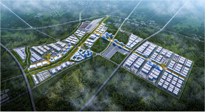 新海陆岛物流园区起步区效果图