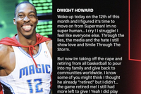 超人脱下战袍！魔兽霍华德长文宣布退役&amp;结束20年篮球职业生涯