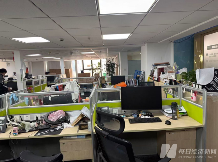 3月12日下午，赢柯企管工作区现场 图片来源：每经记者 黄海 摄
