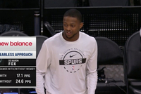 悠着打？文班出战时福克斯场均17.1分 文班缺席福克斯场均24.6分