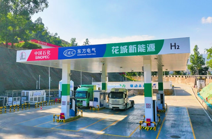 攀枝花马店加氢站。东方氢能供图