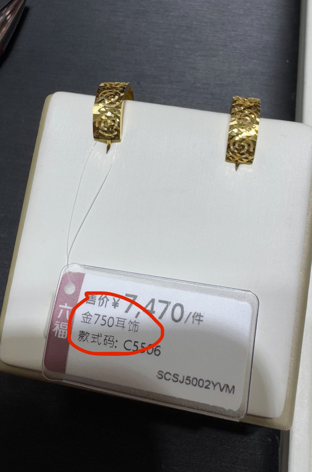 程女士母女俩当天选中的耳环 受访者供图