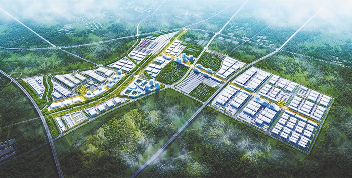 新海陆岛物流园示意图。图片由海南物流集团提供