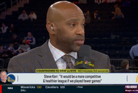 科尔提议减少常规赛场次？卡特：82场是NBA的一部分 为什么变呢？