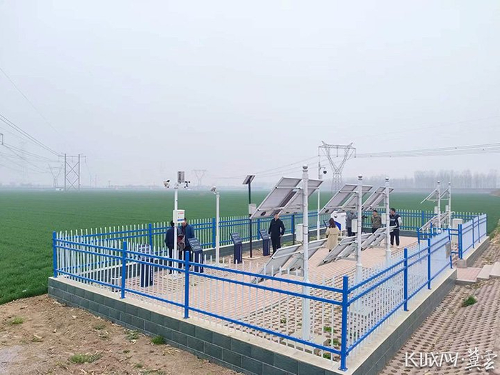 保定市定兴县姚村镇辛木村高标准农田监测站。长城网·冀云客户端记者 贾宏博 摄