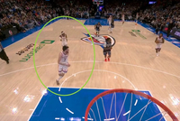 连续20+不在乎了！快攻3打1机会 亚历山大指挥队友传给切特！