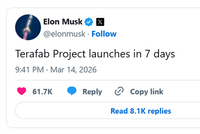 特斯拉造芯真来了！马斯克官宣：Terafab项目7天后启动