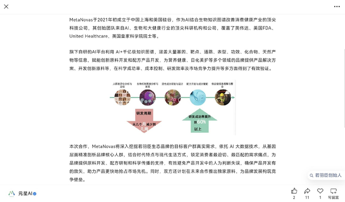 图源：MetaNovas官方公众号“元星AI”