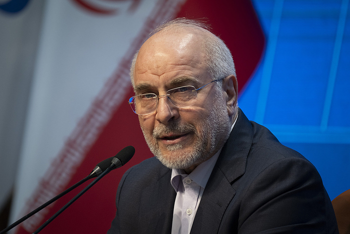 △伊朗议会议长卡利巴夫（资料图）