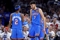 雷霆连续三个赛季55+胜 自2010年7次做到 同期联盟最多