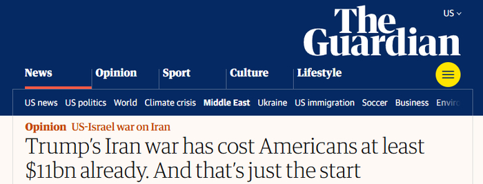 英国《卫报》报道截图