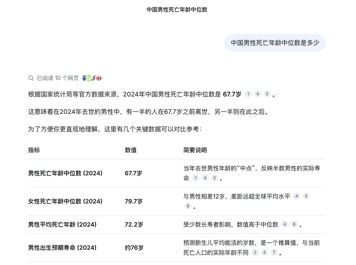 某大模型给出的回答。