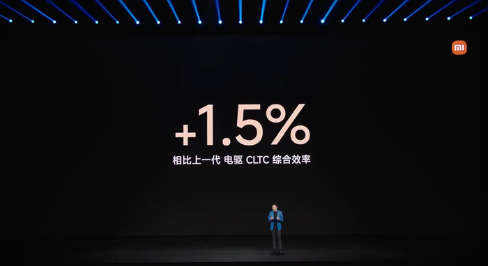 ▲相比上一代电驱CLTC综合效率提升