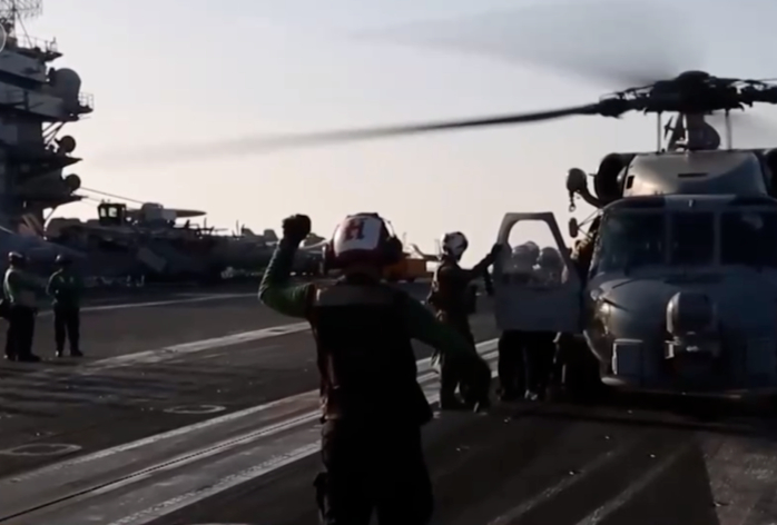 ▲林肯号航母独撑中东战局 据央视国际