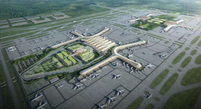 广州新机场效果图。