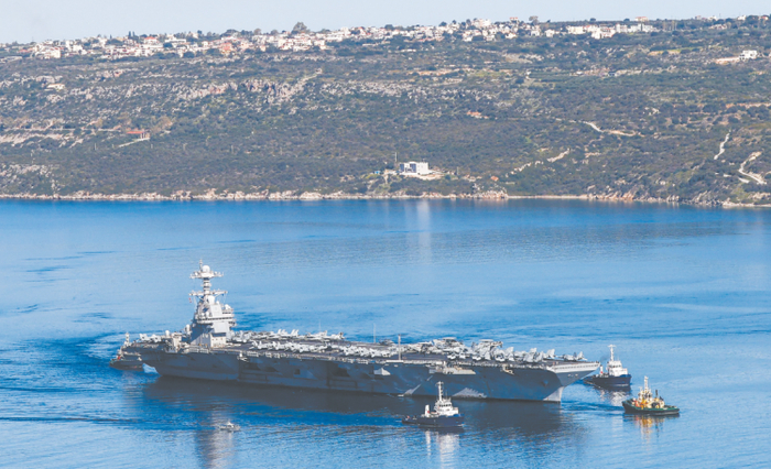 ▲美军福特号航母资料图