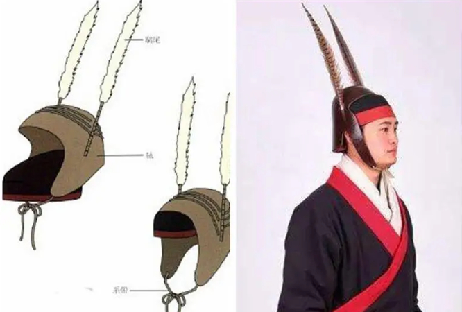 历史上也被视为“隐士之冠”，但总体还是以“战斗形态”出现居多/图源：武汉大学万林艺术博物馆公号