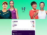 WTA1000迈阿密站双打首轮 中国组合徐一璠/蒋欣玗成功晋级