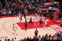 杜兰特被夹击 谢泼德接球灵性突破超级高抛！关键球轰进！