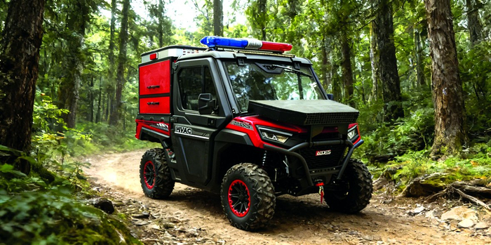 一机集团四轮微型消防车（救援车）。