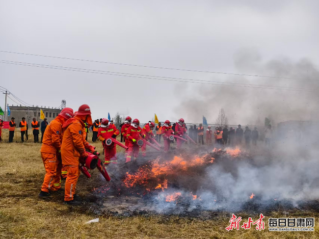 华隆自然保护站应急演练。甘肃祁连山国家级自然保护区管护中心供图