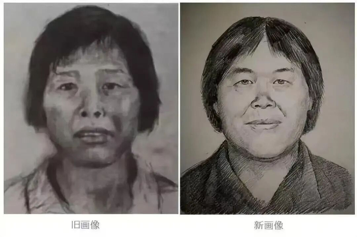 之前网上的“梅姨”画像 图源：潮新闻客户端