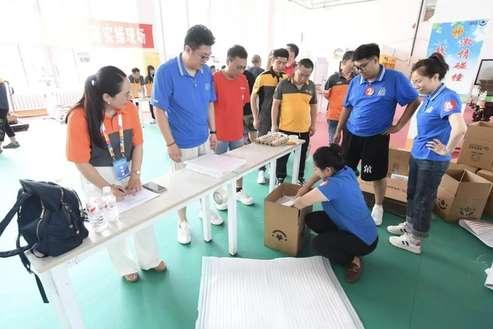 哈尔滨市第六届快递员、货车司机劳动和技能竞赛现场