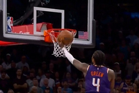 针锋相对！杰伦·格林强攻追平 随后穆雷和布克单打各自跳投命中