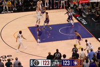 没人给压迫啊！约基奇接球轻松抛投打进准绝杀