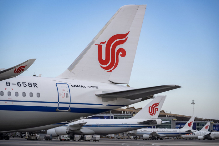 国产大飞机C919。