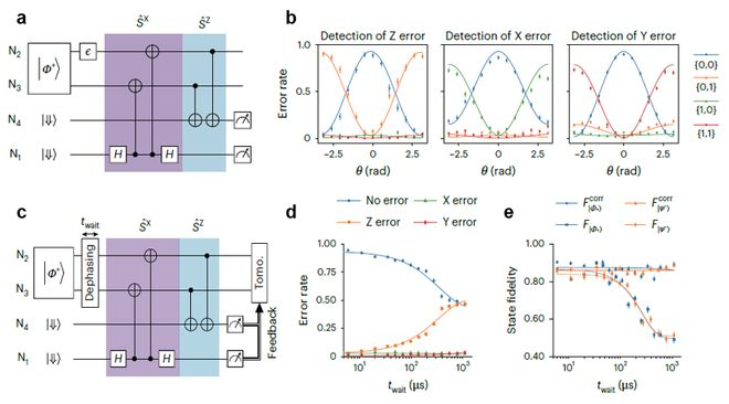图丨单比特错误探测以及偏置噪声观测（来源：Nature Electronic）