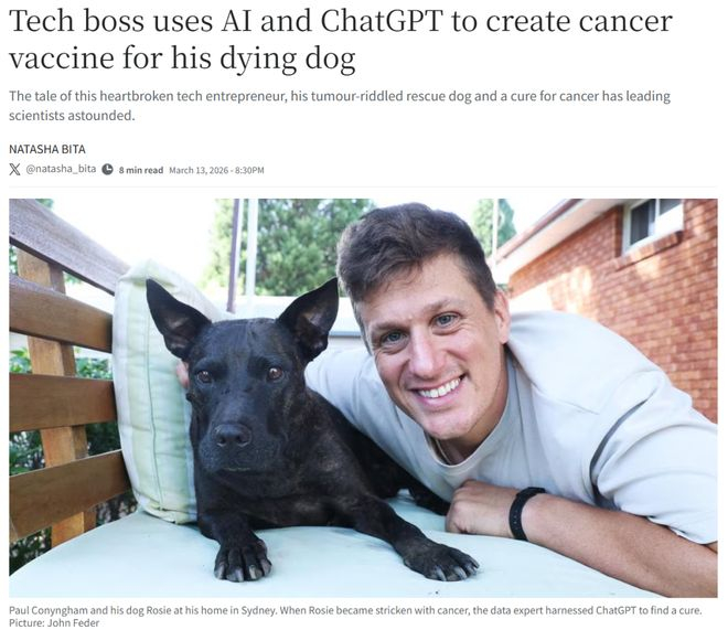 《澳大利亚人报》相关报道截图。