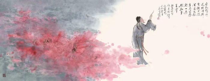 陈志才作品《一朵妖红》