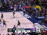 生涯第195次！约基奇助攻卡约三分追平 同时达成33+15+10三双