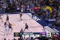 生涯第195次！约基奇助攻卡约三分追平 同时达成33+15+10三双