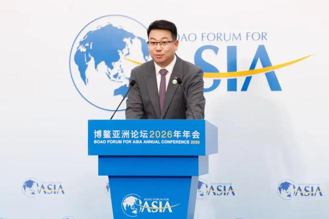 vivo 总裁胡柏山在博鳌 2026 年会现场演讲 ｜ 图片来源：vivo