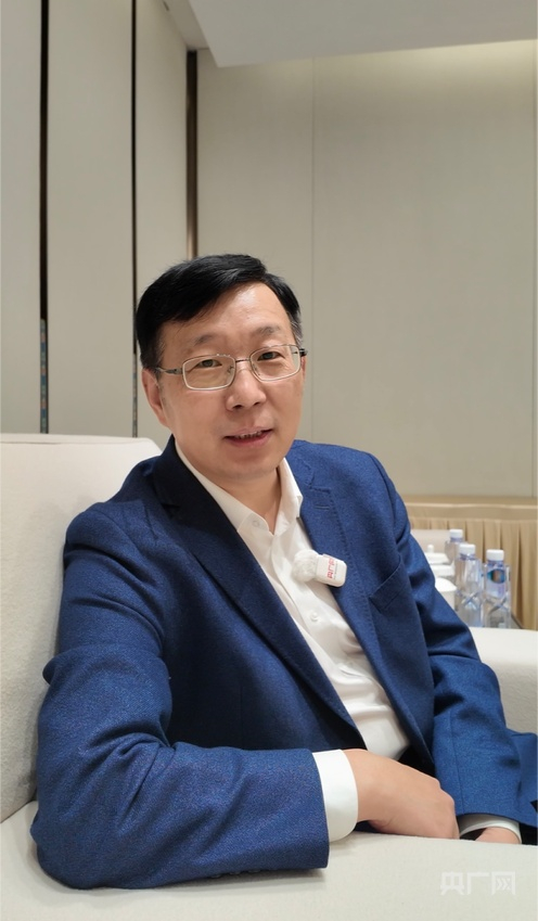 郝红伟接受央广网独家专访（央广网记者  朱冠安  摄）