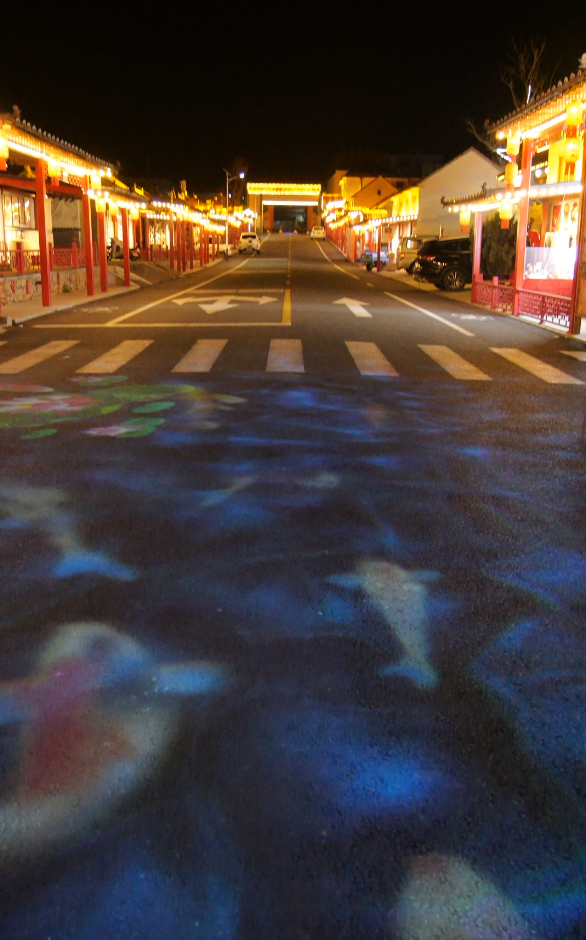 大户陈家村的美丽夜景