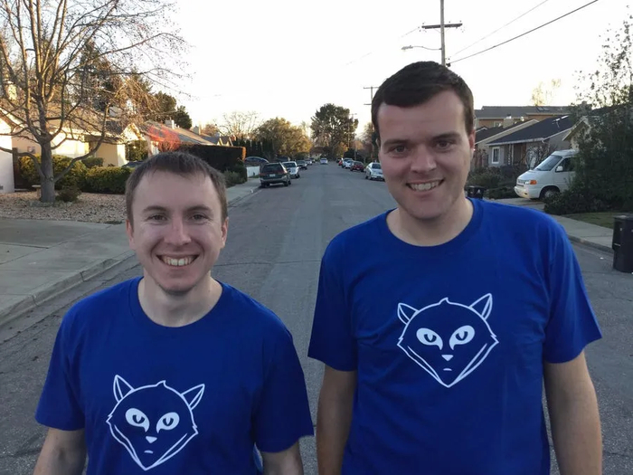 GitLab 的两位联合创始人：Dmytro Zaporozhets（左）和 Sid Sijbrandij（右）。