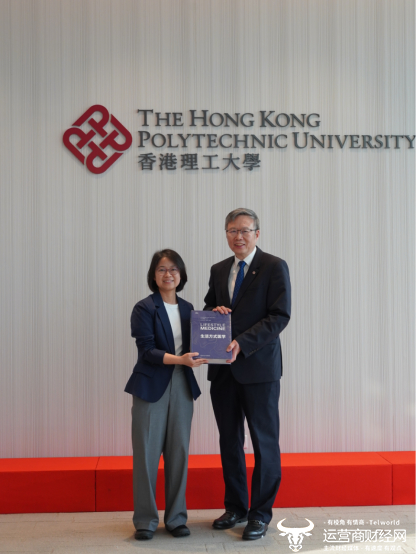 图片说明：香 港理工大学校长滕锦光（右）与国家心血管病中心健康生活方式医学中心常务副主任冯雪（左）