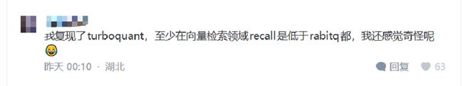 ▲知乎网友质疑TurboQuant复现结果