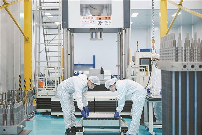 　　鹭岛氢能产品车间。