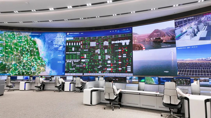 中国华能集团有限公司运营监控与应急指挥中心。雄安媒体中心赵伟彤 摄