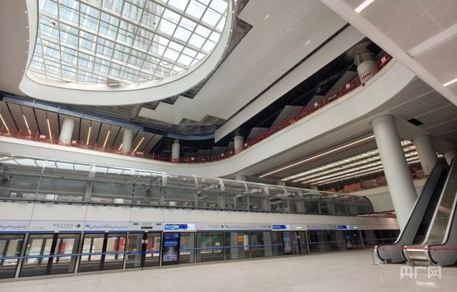 京雄快线雄安航站楼站（央广网发 雄安集团雄商公司供图）