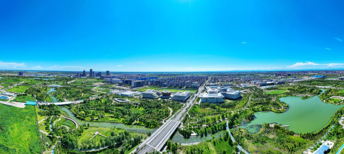 2025年7月拍摄的雄安新区启动区。杨亚文摄