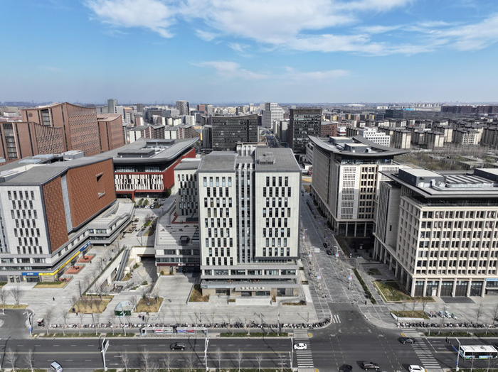 雄安新区主题楼宇智能网联大厦（2025年3月19日摄）。新华社记者 牟宇 摄