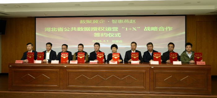 图为签约仪式现场。河北省数据和政务服务局供图